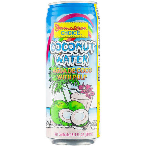 Jamaican Choice Coconut Water With Pulp, 16.9 Oz
