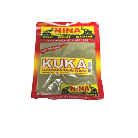 Nina Kuka/ Ground Boabab Leaf Powder, 4 Oz