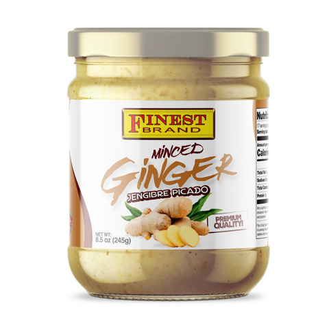 Jamaican Choice Minced Ginger, Jengibre Picado, 8.5 Oz