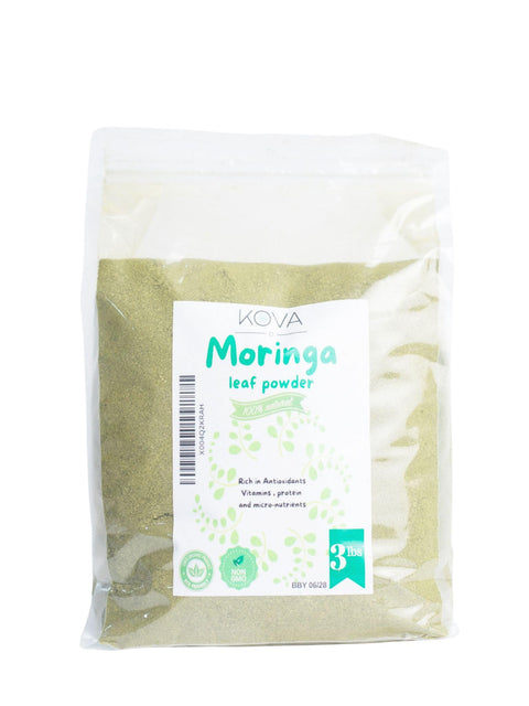 Kovafood Moringa Leaf Powder Non GMO, Organic, 100% Raw, Pure & Natural Leaves only. No Stems