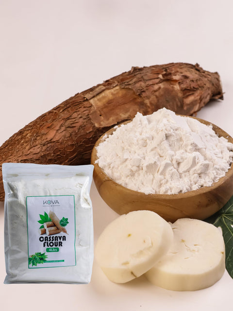 Kovafood Natural Cassava Flour, Gluten Free and Grain-Free Flour -4LBS
