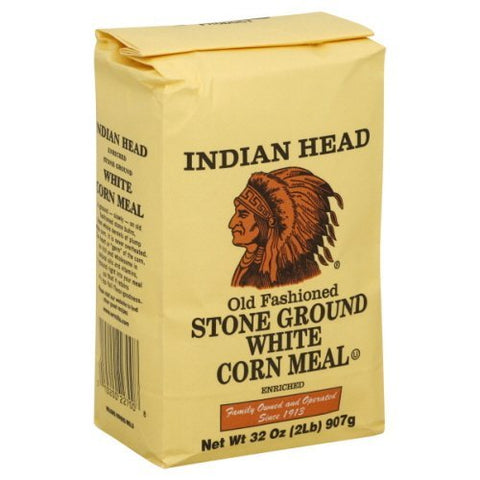 Indian Head White Corn Meal, 2 lbs