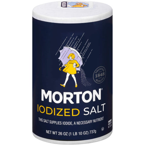 Morton Iodized Salt, 26 Oz