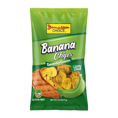 Jamaican Choice Banana Chips, 2.5 Oz