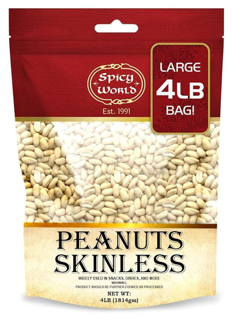 Spicy World Skinless Raw Peanuts