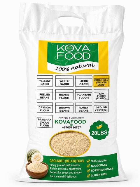 Kovafood Ground Egusi/ Ground Melon Seeds