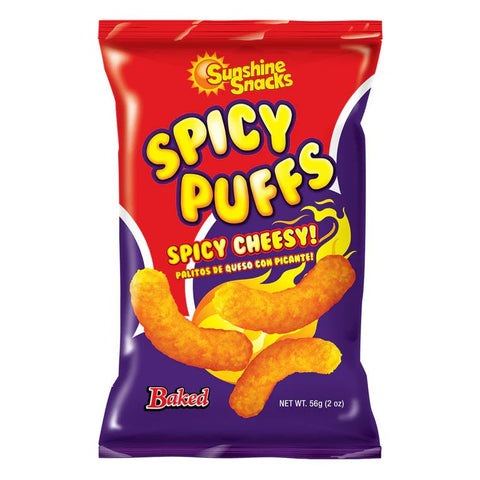 Sunshine Spicy Cheese Puffs, 2 Oz