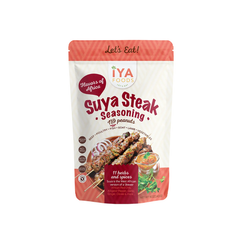 Iya Foods Suya Steak Seasoning, No Peanuts, 5 Oz