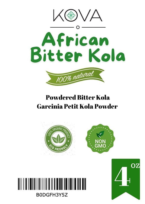 Kovafood African Bitter Kola Nut Powder I Garcinia Petit Cola Powder, 4oz