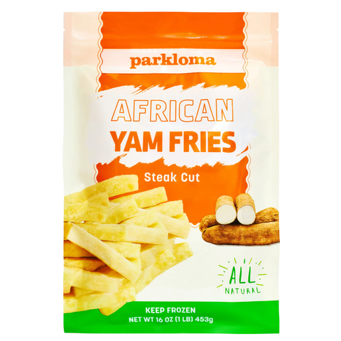 Parkloma African Yam Fries, Steak Cut, Frozen, 1 lb