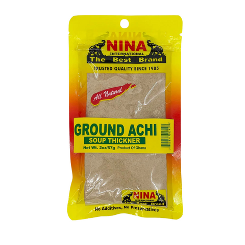 Nina Ground Achi, African Achi Spice/ Soup Thickener, 2 Oz