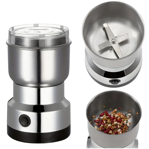 1Pcs, Compact Dry Grain Pulverizer - Electric Crusher Grinder For Household Use - Small, And Effortless Grinding