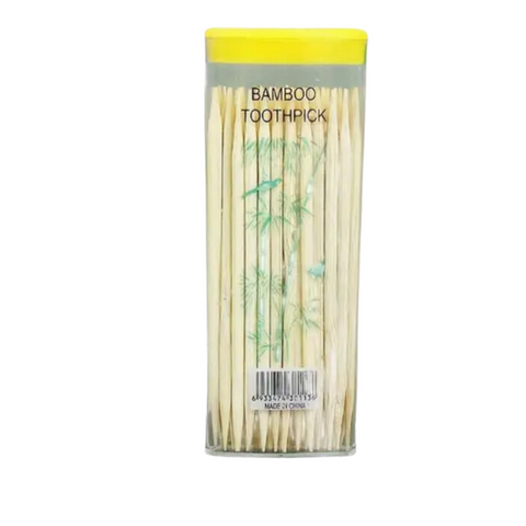 Double-Headed Bamboo Toothpicks: Disposable Wooden Toothpicks for Dental Cleaning, Fruit Forks, And Portable Use in Home,