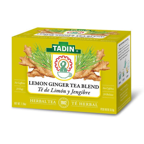 Tadin Lemon Ginger Tea, 1.19 Oz