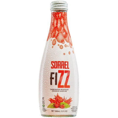 Sorrel Fizz, Carbonated Sorrel Drink, 10 Oz