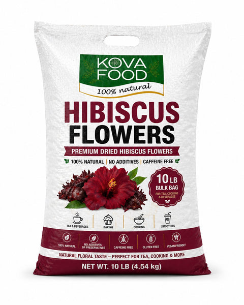 Kovafood Premium Dried Red Sorrel Leaves - Authentic West African Hibiscus Flower for Tea & Drinks, Zobo Leaves, Sorrel Leaves, 100% Natural