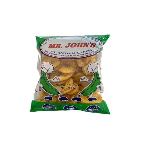 Mr. John's Green Plantain Chips, 70g